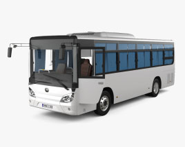 Yutong ZK5122XLH Bus with HQ interior 2021 Modèle 3d