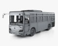 Yutong ZK5122XLH Bus with HQ interior 2021 3D 모델  wire render