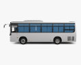 Yutong ZK5122XLH Bus with HQ interior 2021 Modello 3D vista laterale