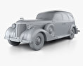 ZIS 101A 1939 3D-Modell clay render