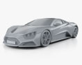 Zenvo ST1 2013 3D-Modell clay render