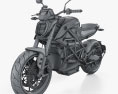 Zero Motorcycles SR-F 2024 3d model wire render
