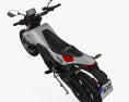 Zero Motorcycles FXE 2024 3D模型 顶视图