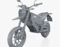 Zero Motorcycles FXE 2024 3Dモデル clay render