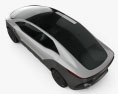 Zhiche Auto MPV 2019 3D-Modell Draufsicht
