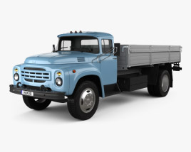 3D model of ZIL 130 Flatbed Truck 1964