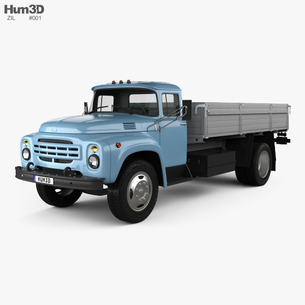 ZIL 130 Flatbed Truck 1964 3D model