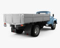 ZIL 130 フラットベッドトラック 1964 3Dモデル 後ろ姿