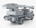 ZIL 130 트럭 크레인 1994 3D 모델 