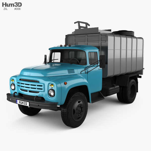 ZIL 130 Garbage Truck 1994 3D model