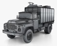 ZIL 130 Camion della spazzatura 1994 Modello 3D wire render