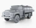 ZIL 130 Tanker Truck 1994 3d model clay render