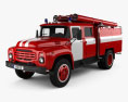 ЗИЛ-130 Пожарная машина 1994 3D модель