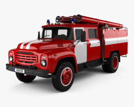 ZIL 130 Fire Truck 1994 3D model