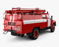 ZIL 130 消防车 1994 3D模型 后视图