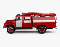 ZIL 130 Feuerwehrauto 1994 3D-Modell Seitenansicht
