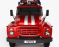 ZIL 130 Camion de Pompiers 1994 Modèle 3d vue frontale