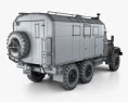 ЗІЛ-131 армійська вантажівка 1966 3D модель