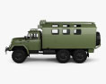 ЗІЛ-131 армійська вантажівка 1966 3D модель side view