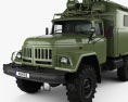 ZiL 131 Army Truck 1966 3d model