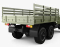ZiL 131 Flatbed Truck with HQ interior 1966 Modello 3D