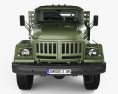 ZiL 131 Flatbed Truck with HQ interior 1966 3D модель front view