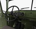 ZiL 131 Flatbed Truck with HQ interior 1966 3D 모델  dashboard