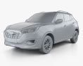 Zotye T300 2020 3D модель clay render