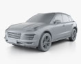 Zotye SR9 2020 3D модель clay render