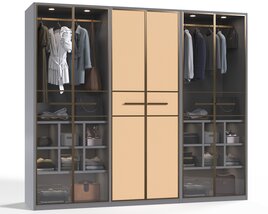 Modern Wardrobe Closet Organizer 3D model
