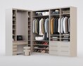 Modern Walk-In Closet System Modelo 3D
