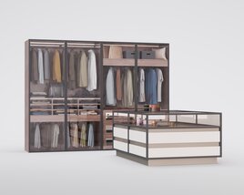 Modern Wardrobe Organizer 02 3Dモデル