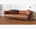 Modern Leather Sofa 03 3d model