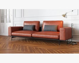 Modern Leather Sofa 05 3D 모델 