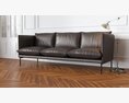 Modern Leather Sofa 07 3D-Modell