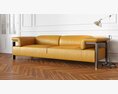 Modern Yellow Sofa Modèle 3d