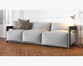 Minimalist Modern Sofa Modello 3D