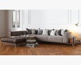Modern Corner Sofa Design 3d model