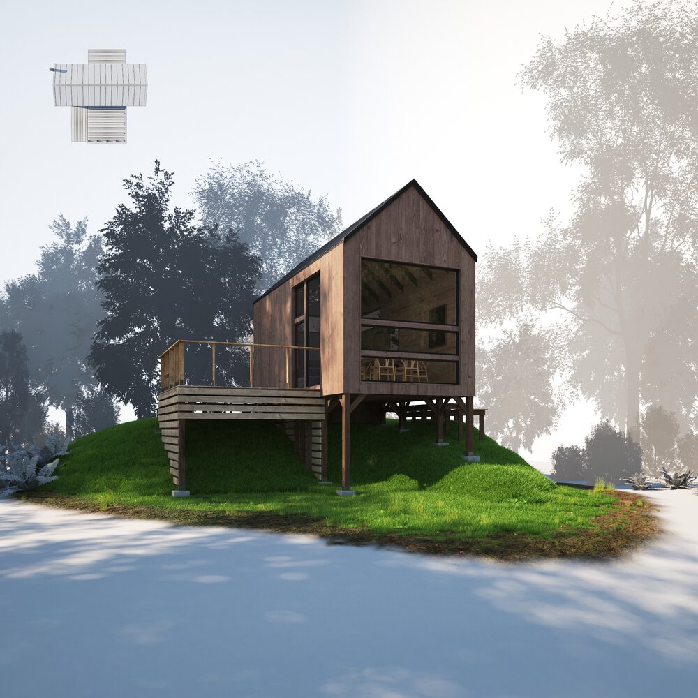 House 05 3D 모델 