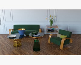 Living Room Set 03 3D-Modell