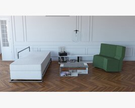 Living Room Set 06 3D 모델 