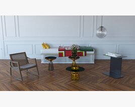 Living Room Set 12 3D 모델 