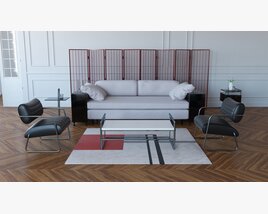 Living Room Set 15 3D-Modell