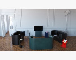 Living Room Set 17 3D-Modell