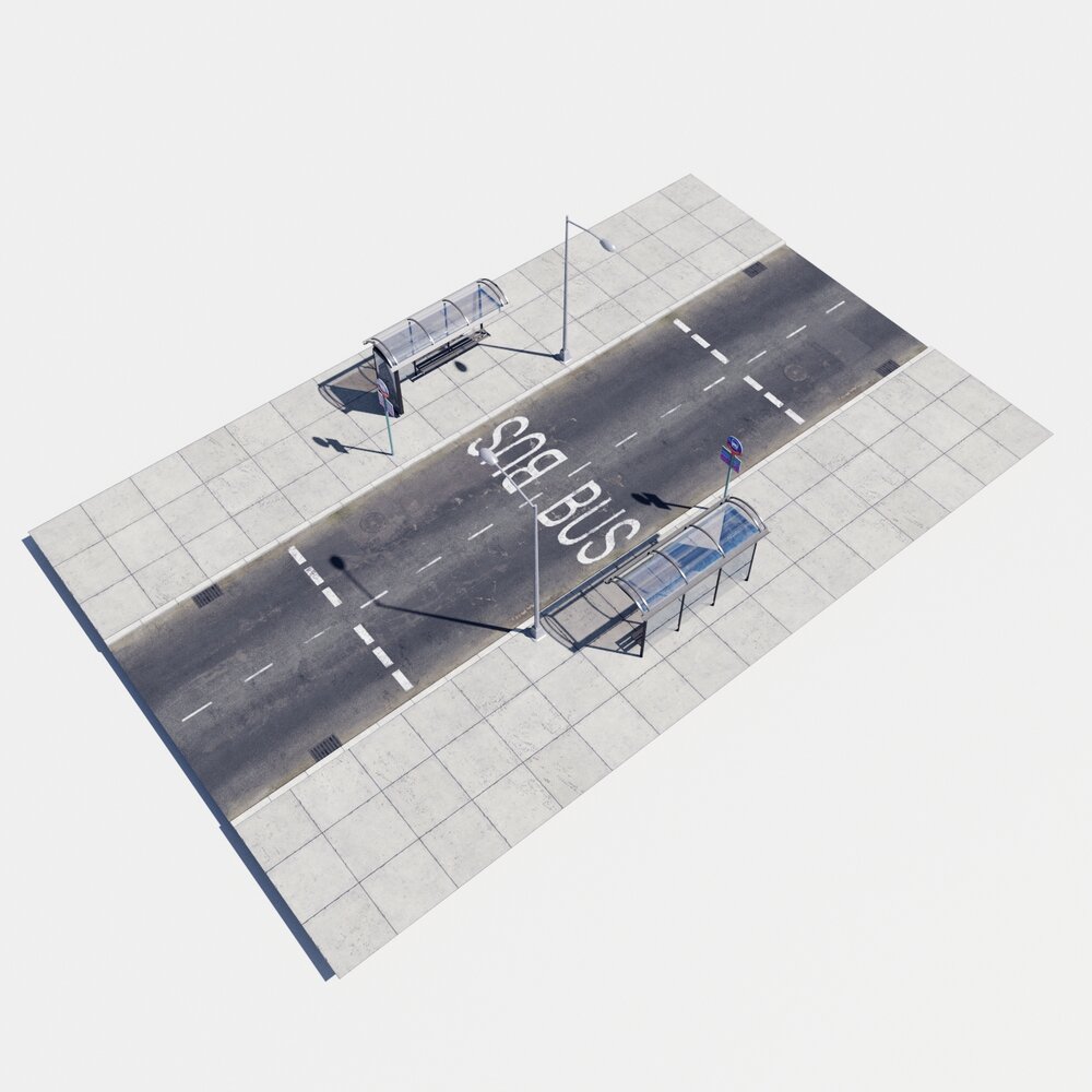 Modular Road 04 3Dモデル