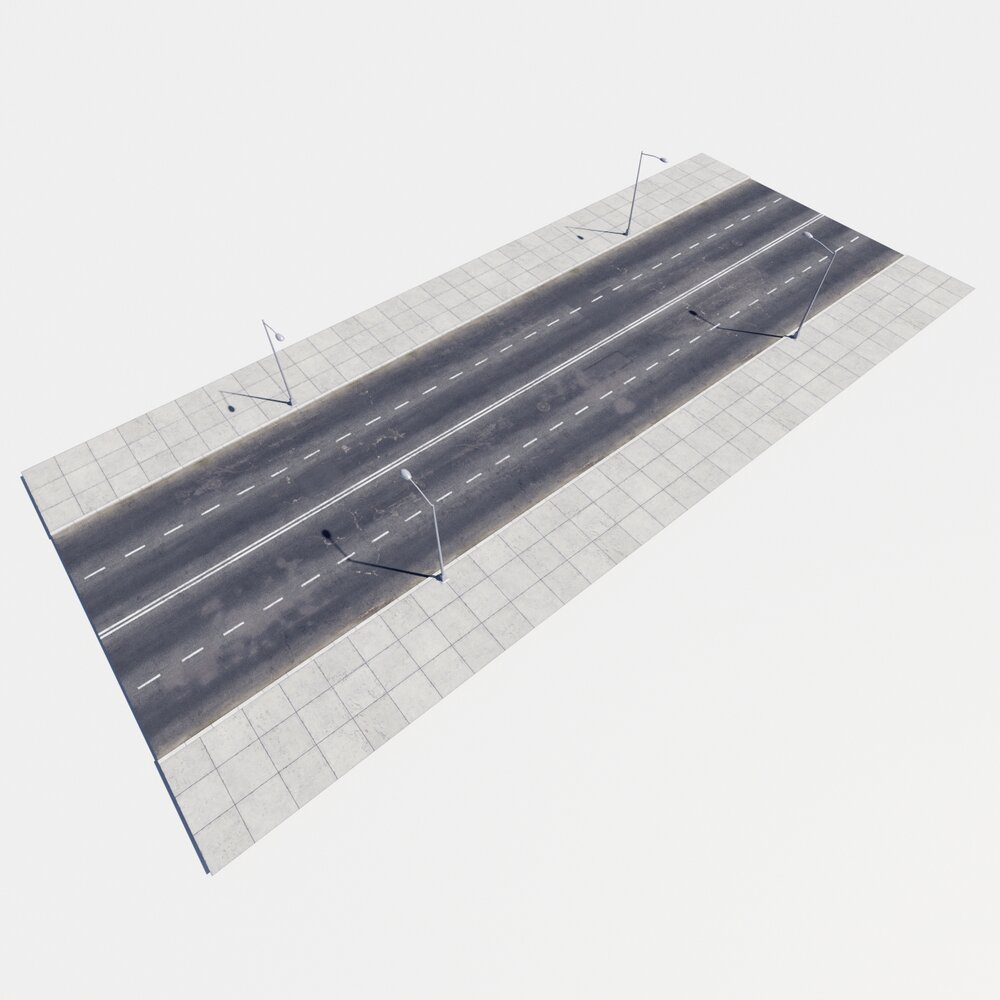 Modular Road 09 3D 모델 