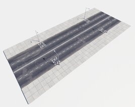 Modular Road 12 3D 모델 