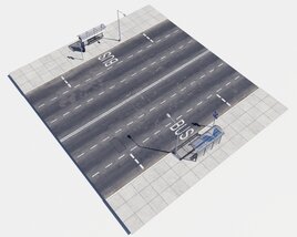 Modular Road 22 3D 모델 