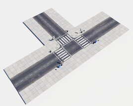 Modular Road 25 Modello 3D