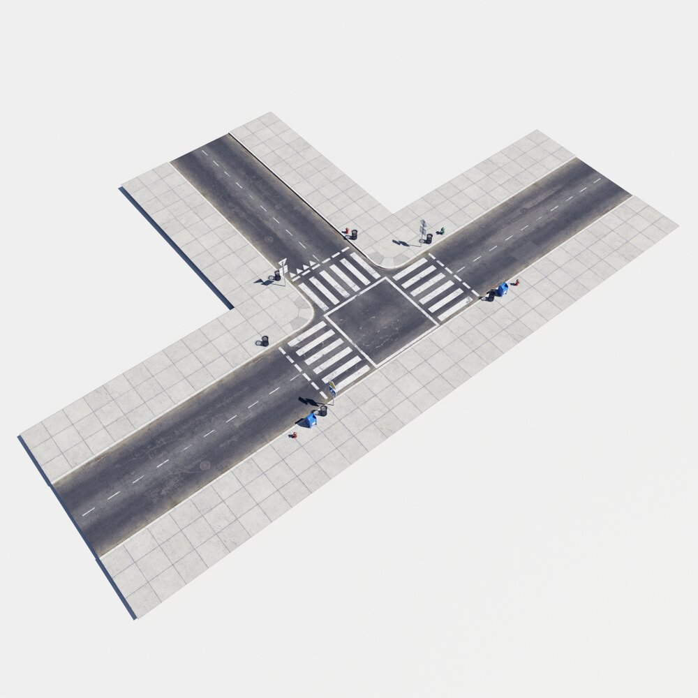 Modular Road 25 3D 모델 